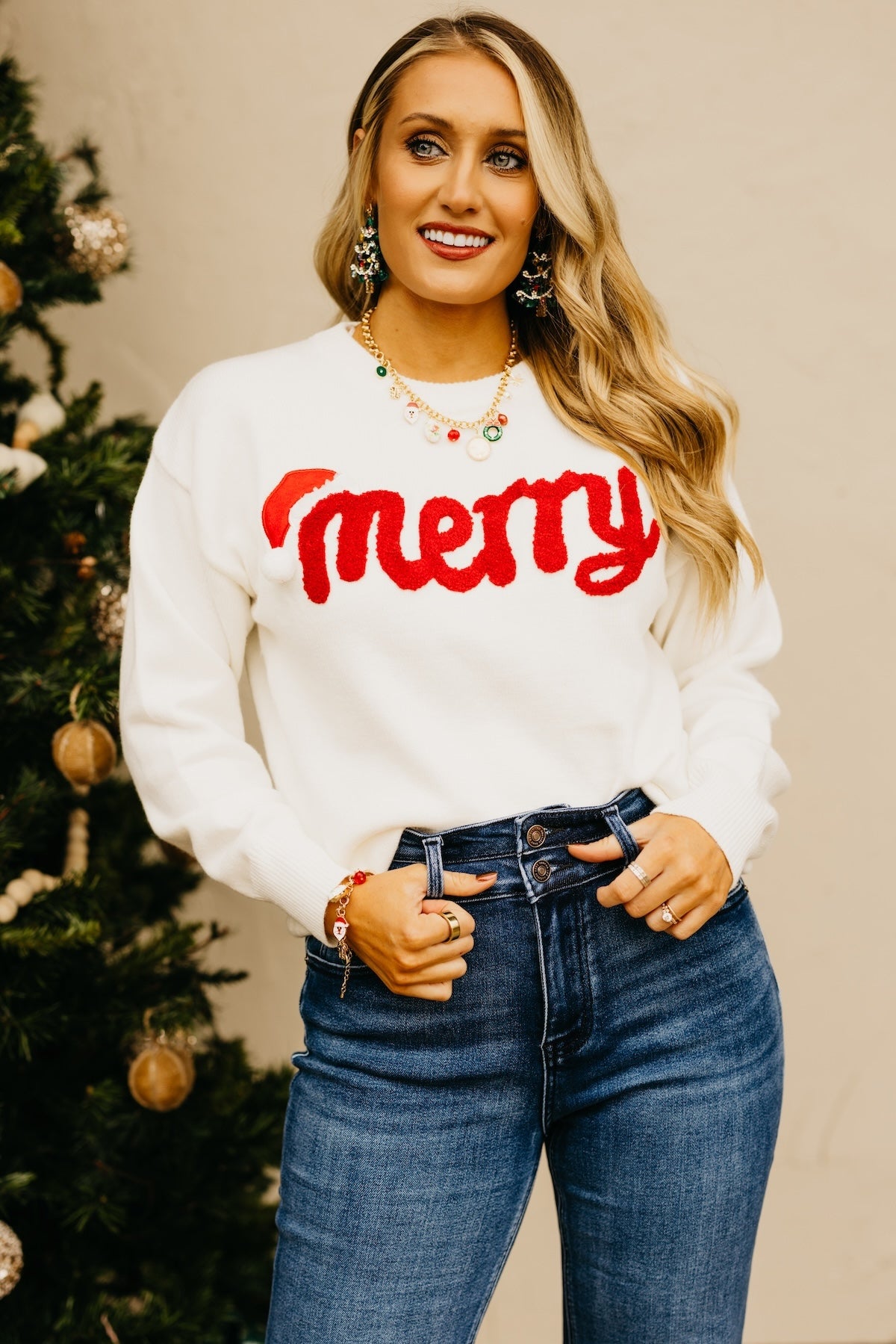 The Santa Baby Patch Sweater