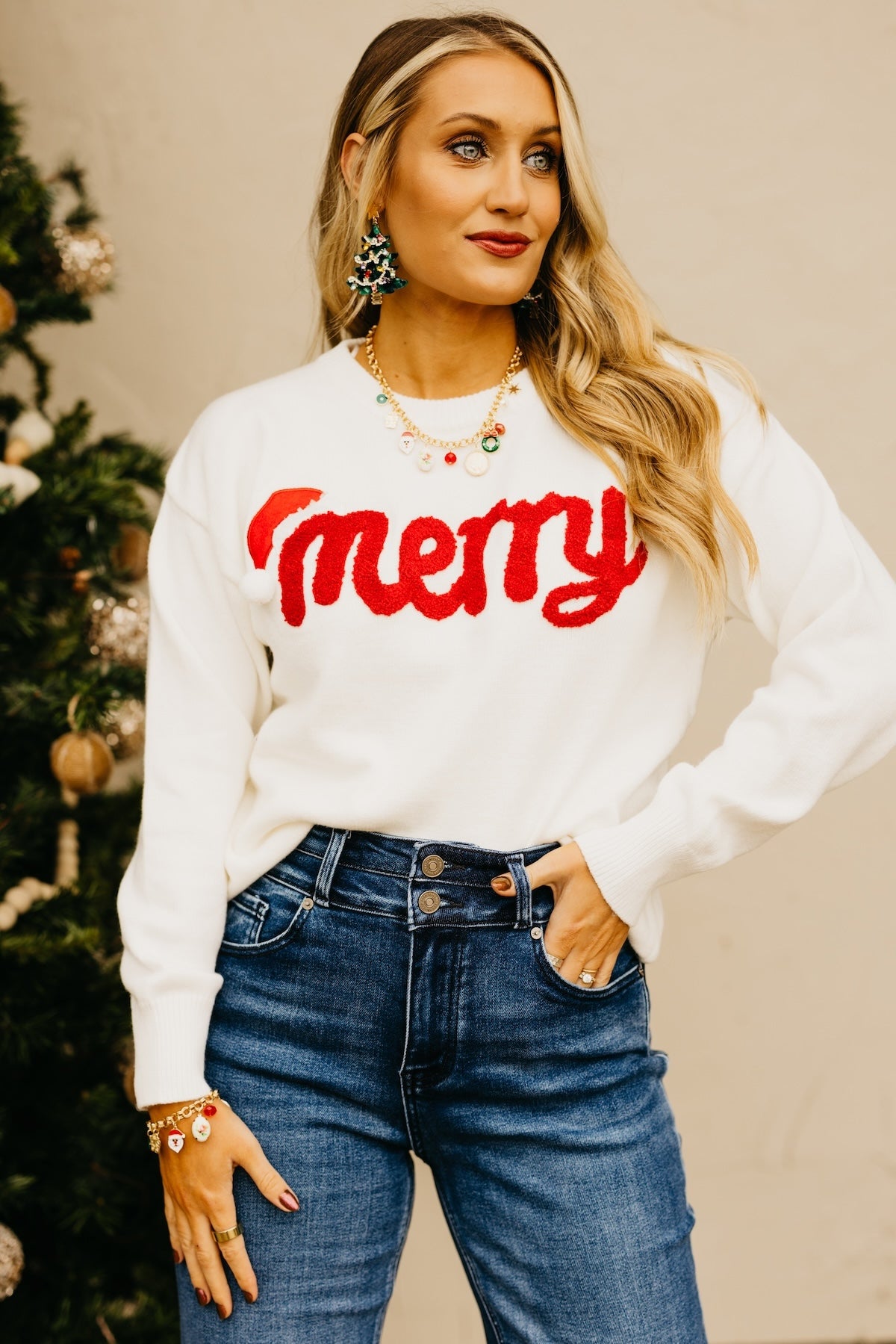 The Santa Baby Patch Sweater