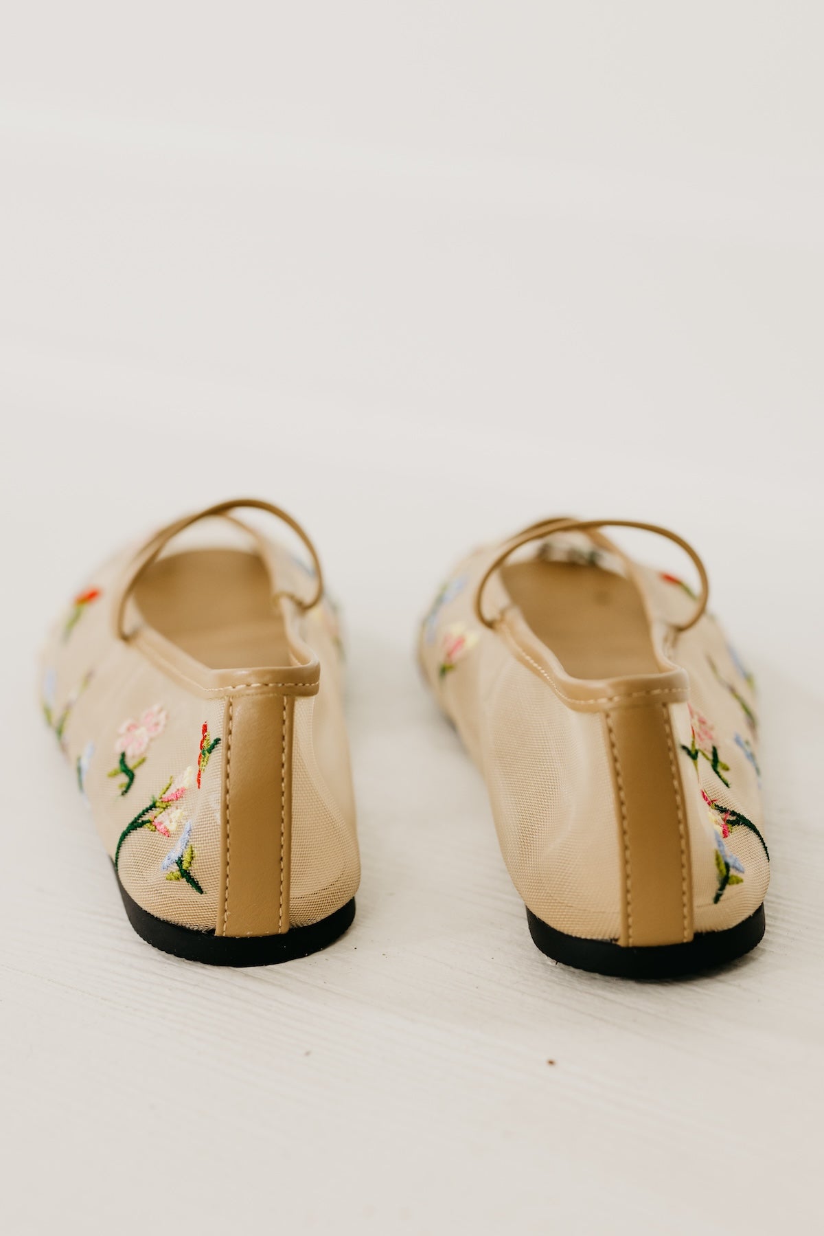 The Raisa Embroidered Mary Jane Flats