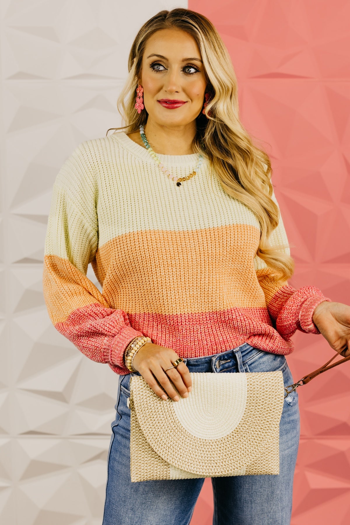 The Lucia Color Block Sweater