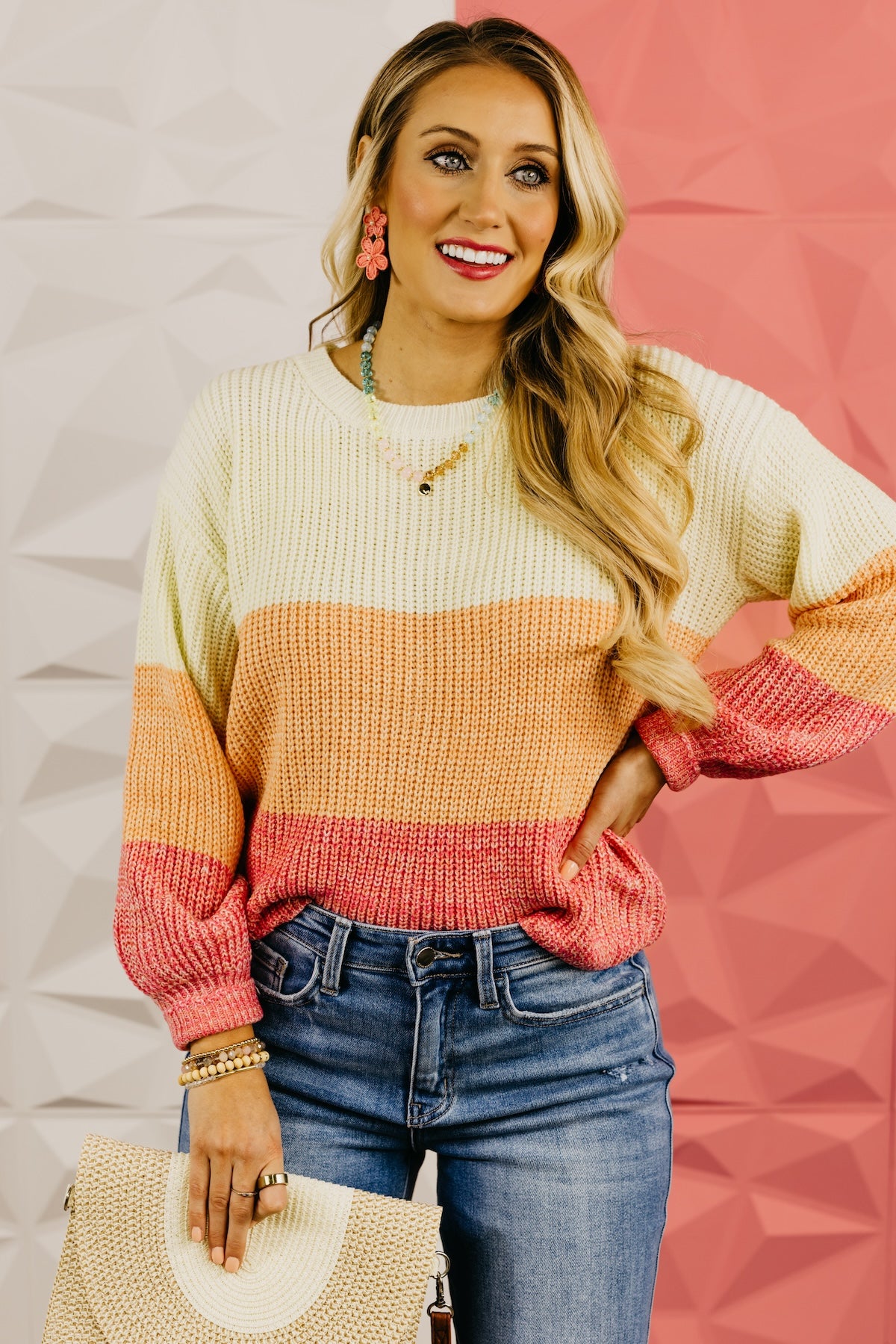 The Lucia Color Block Sweater