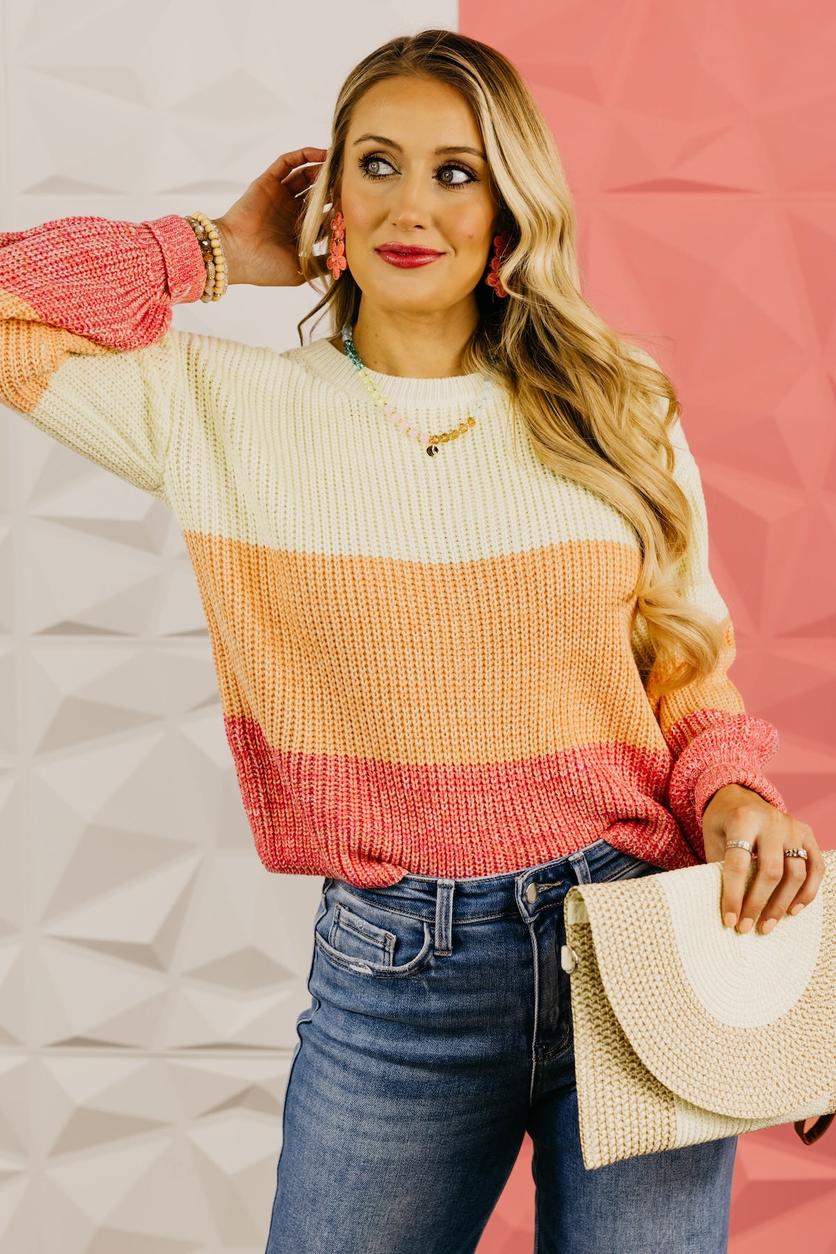 The Lucia Color Block Sweater