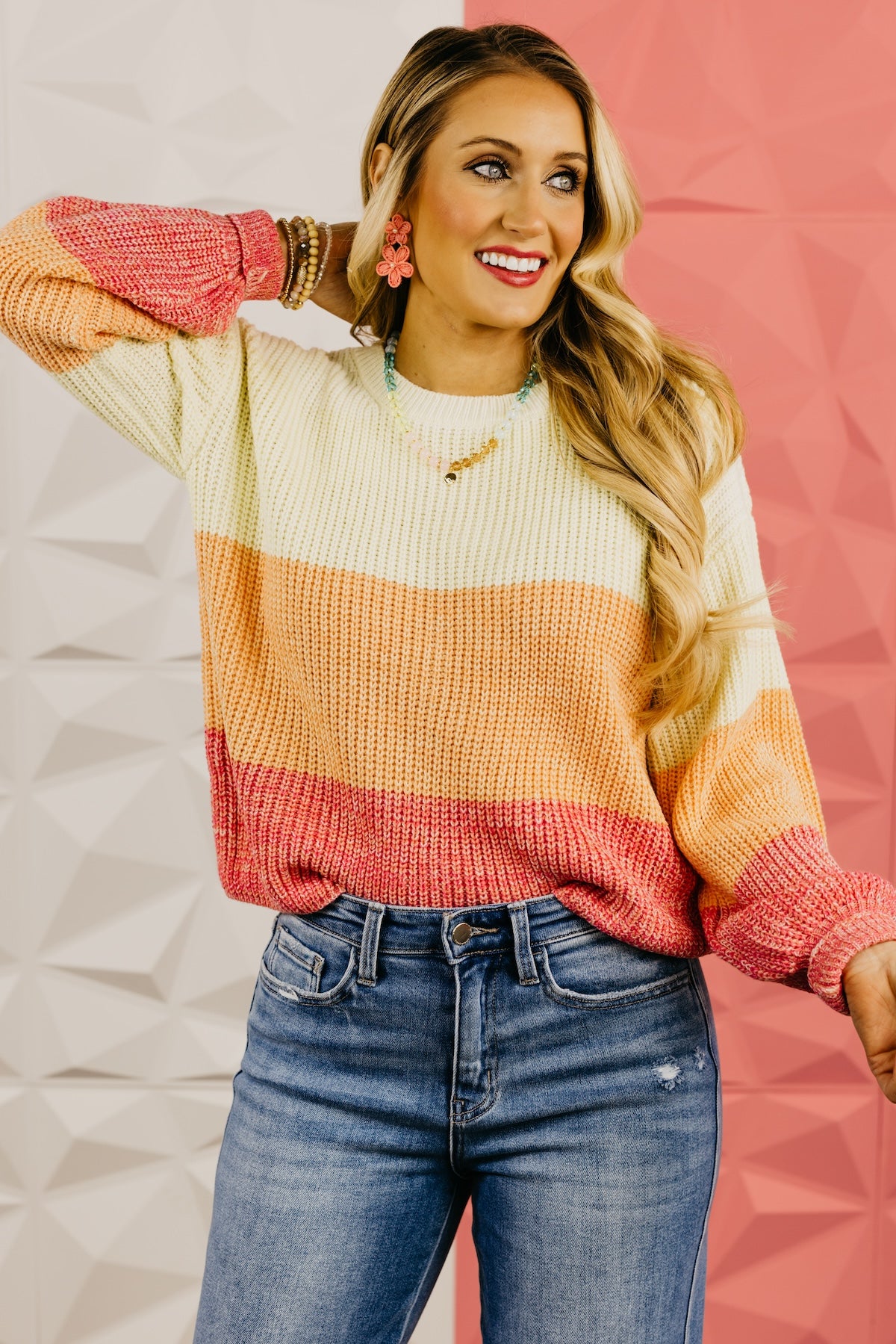 The Lucia Color Block Sweater