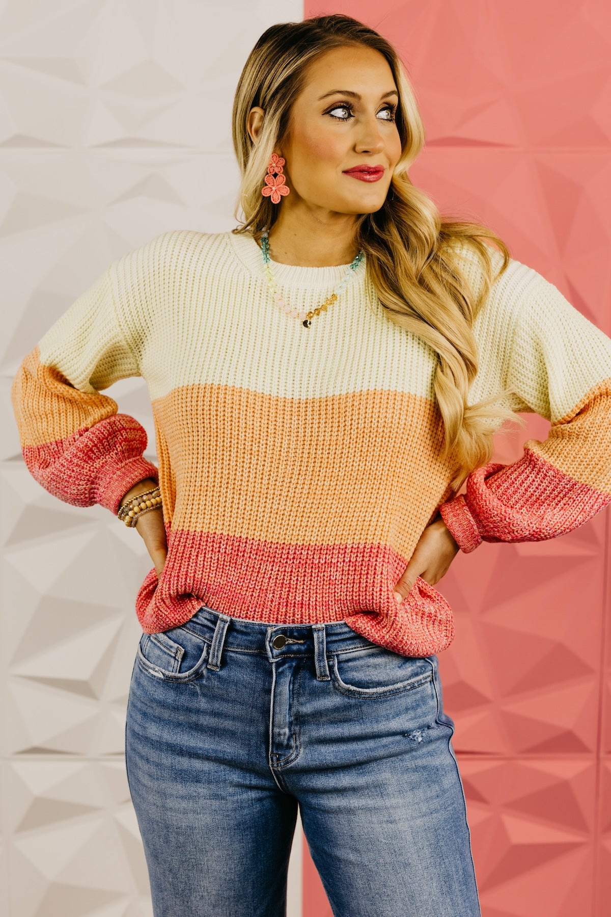 The Lucia Color Block Sweater