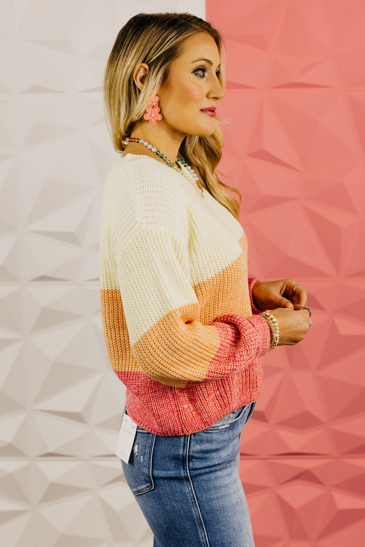 The Lucia Color Block Sweater