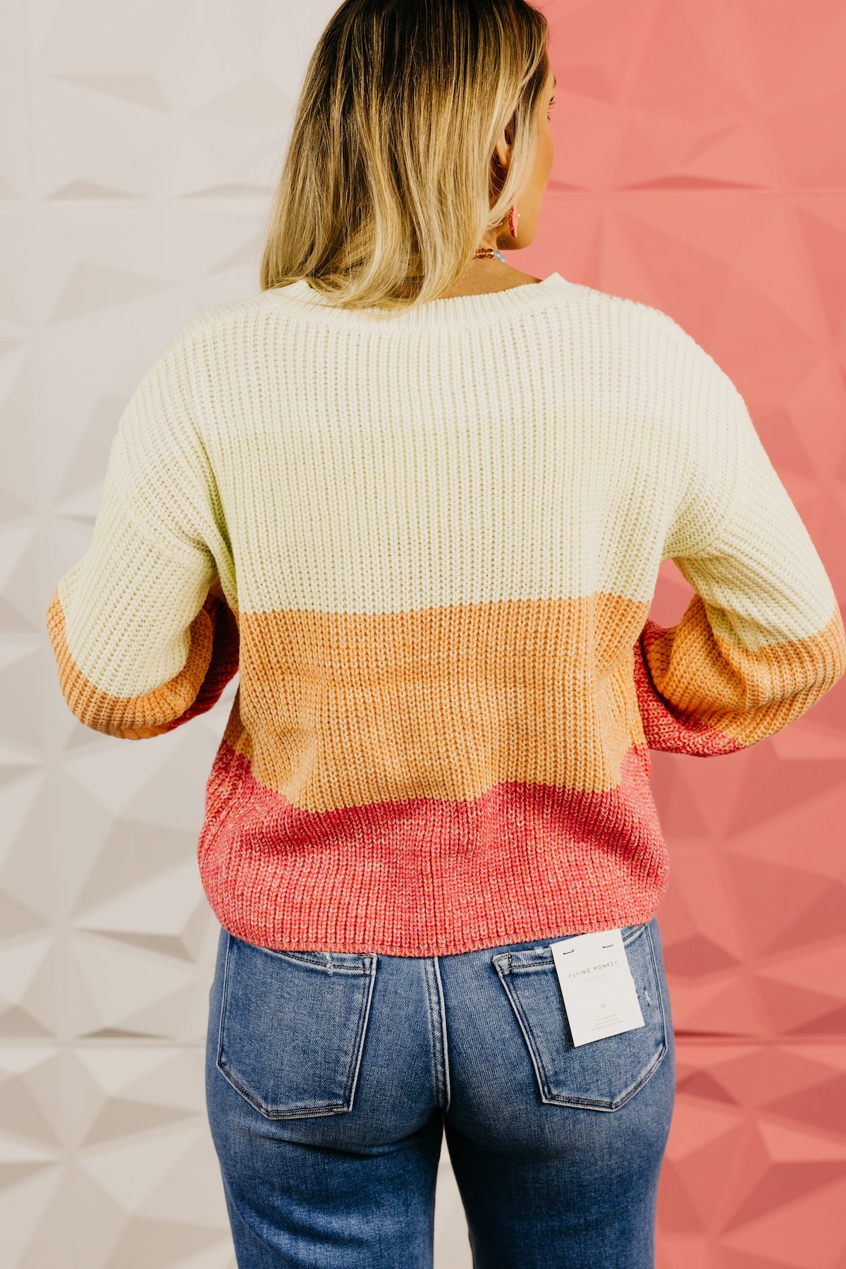 The Lucia Color Block Sweater