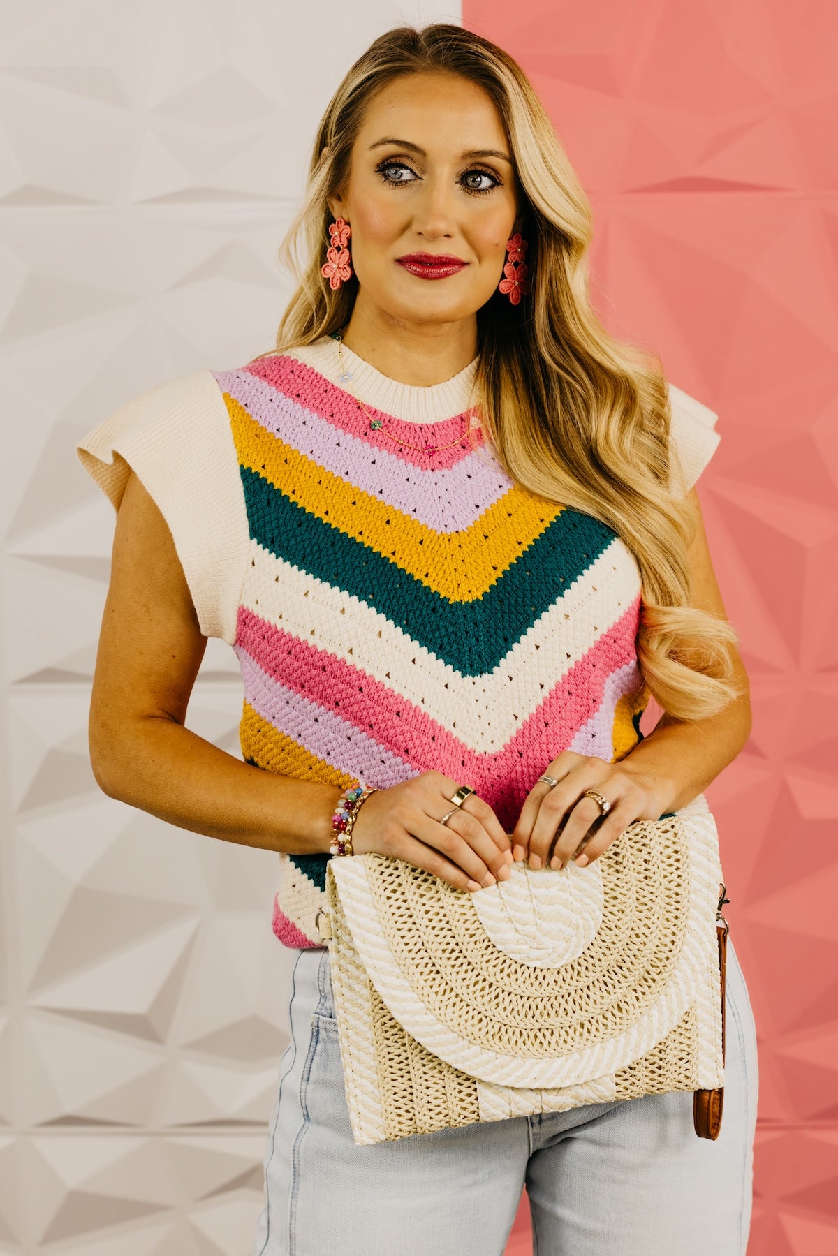 The Sydney Chevron Crochet Sweater