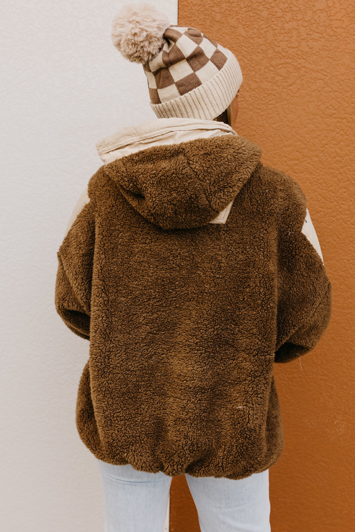 Hooded sherpa sweater hotsell