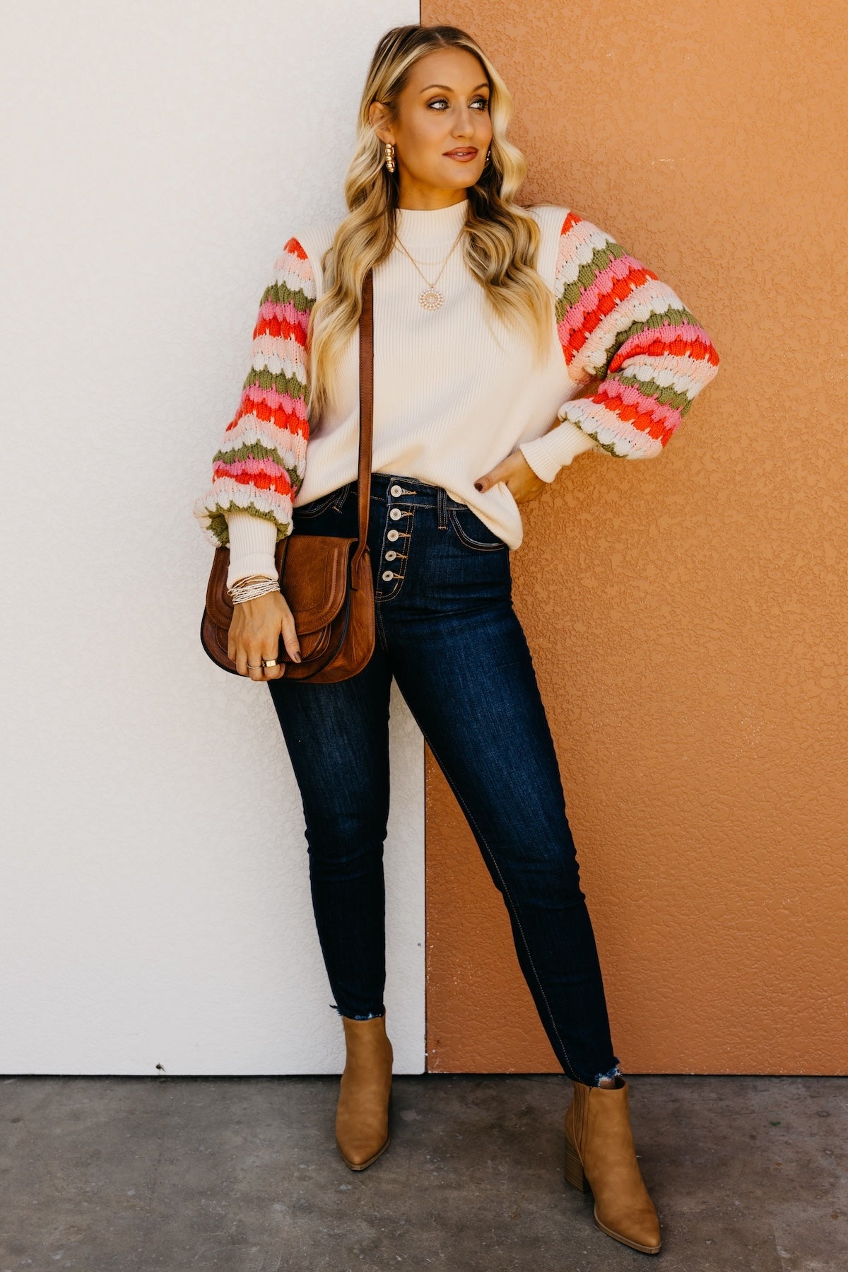 The Ailani Bishop Sleeve Sweater