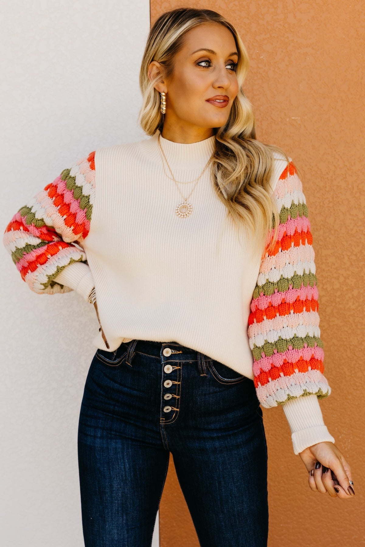 The Ailani Bishop Sleeve Sweater