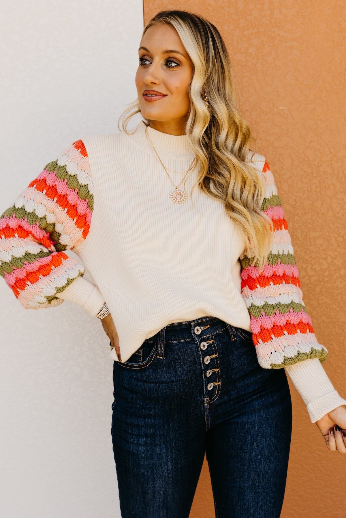 The Ailani Bishop Sleeve Sweater