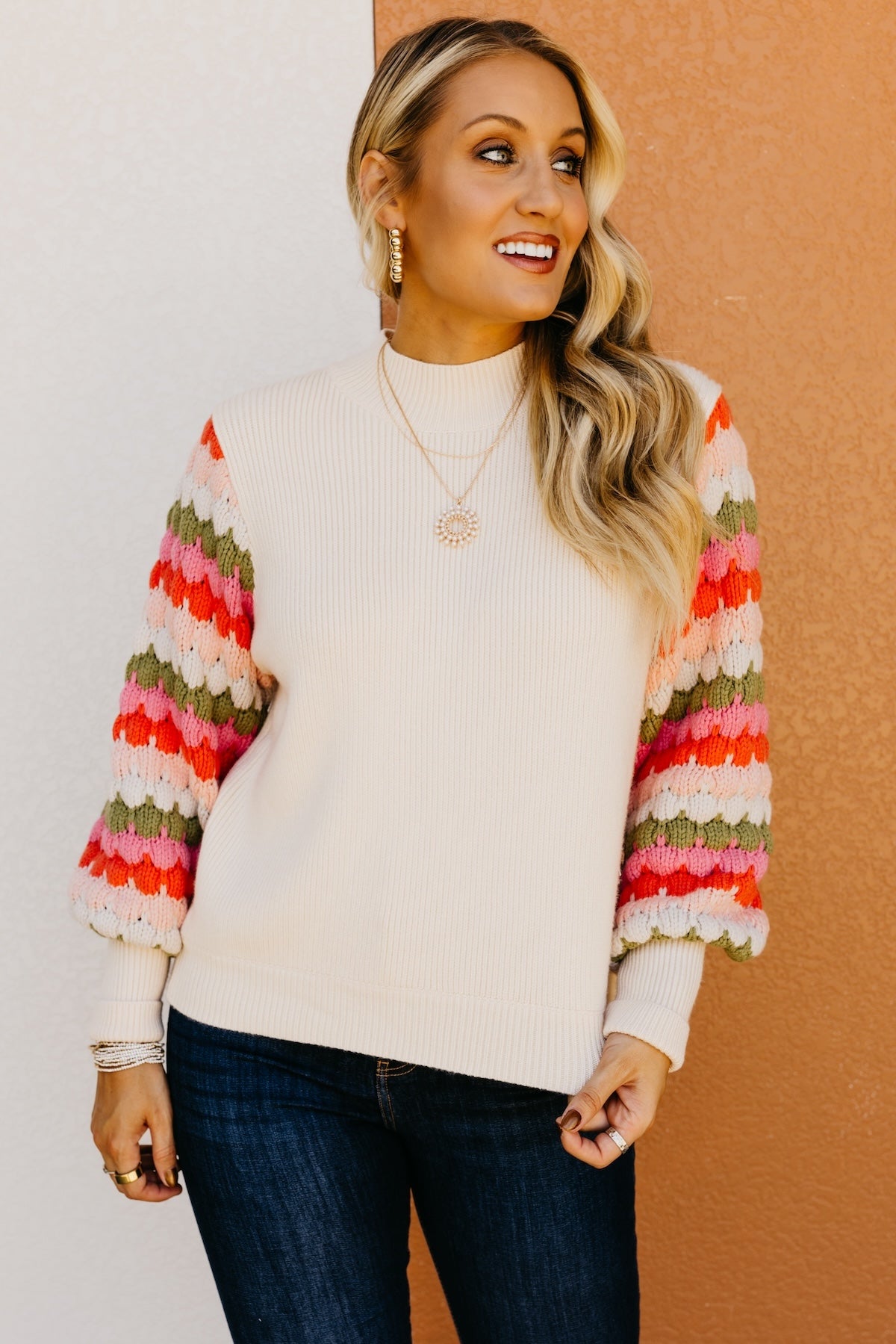 The Ailani Bishop Sleeve Sweater