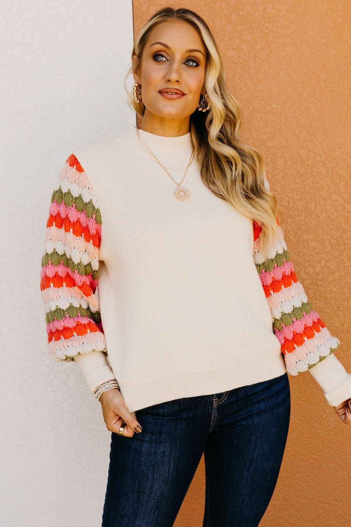 The Ailani Bishop Sleeve Sweater