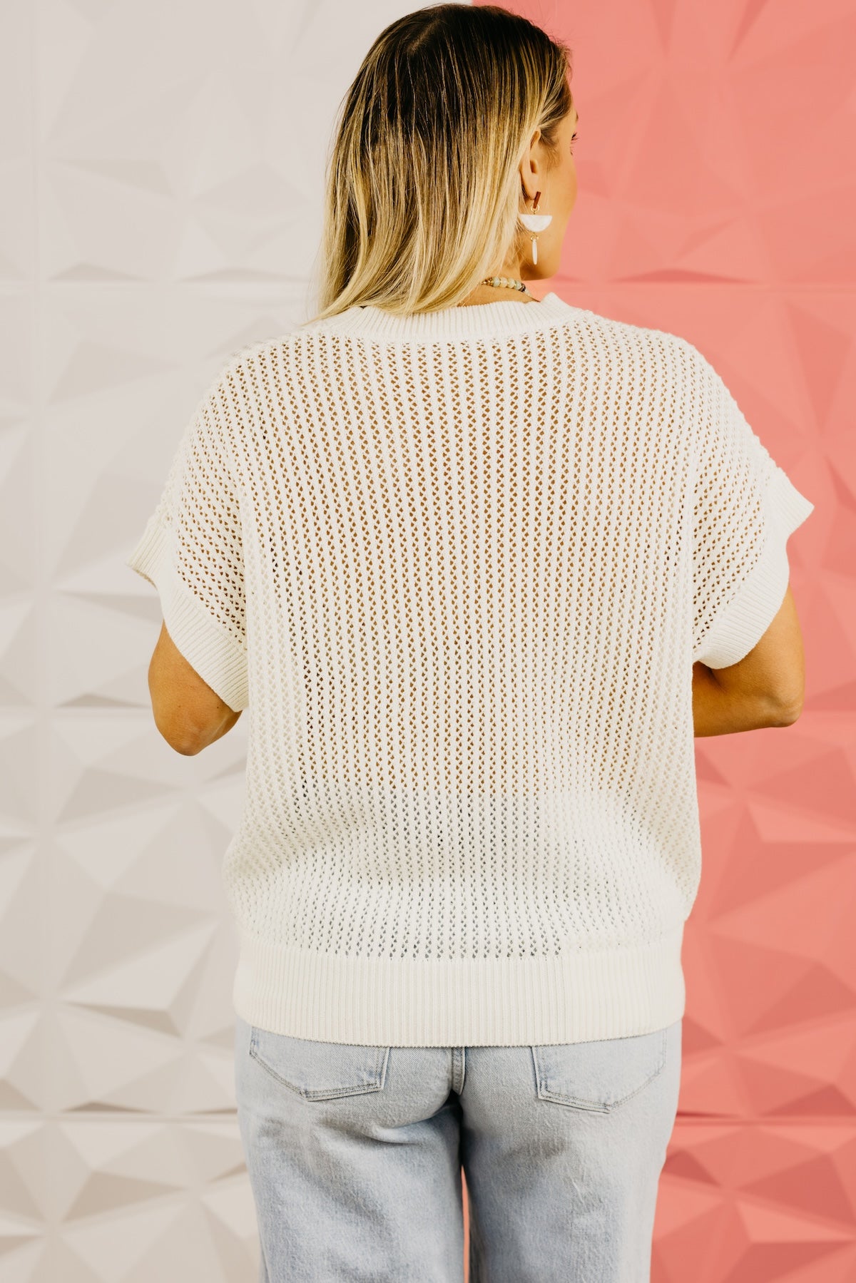 The Elise Fishnet Sweater