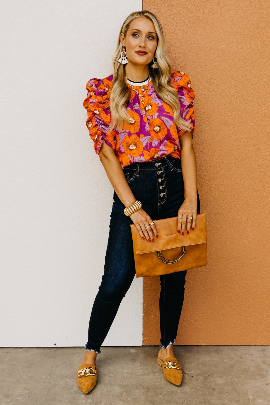 The Leonore Floral Ringer Blouse