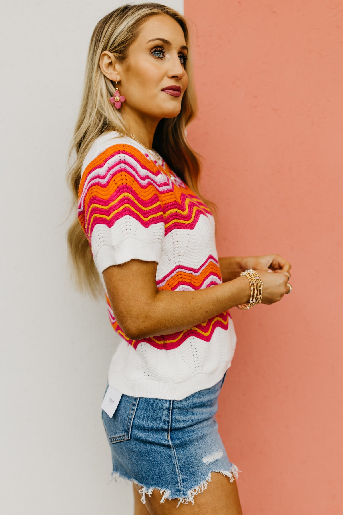 The Quinton Chevron Sweater Top