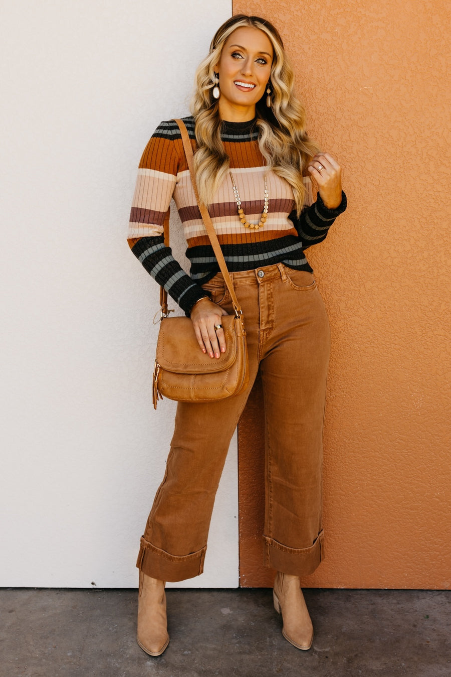 The Michael Color Block Stripe Sweater