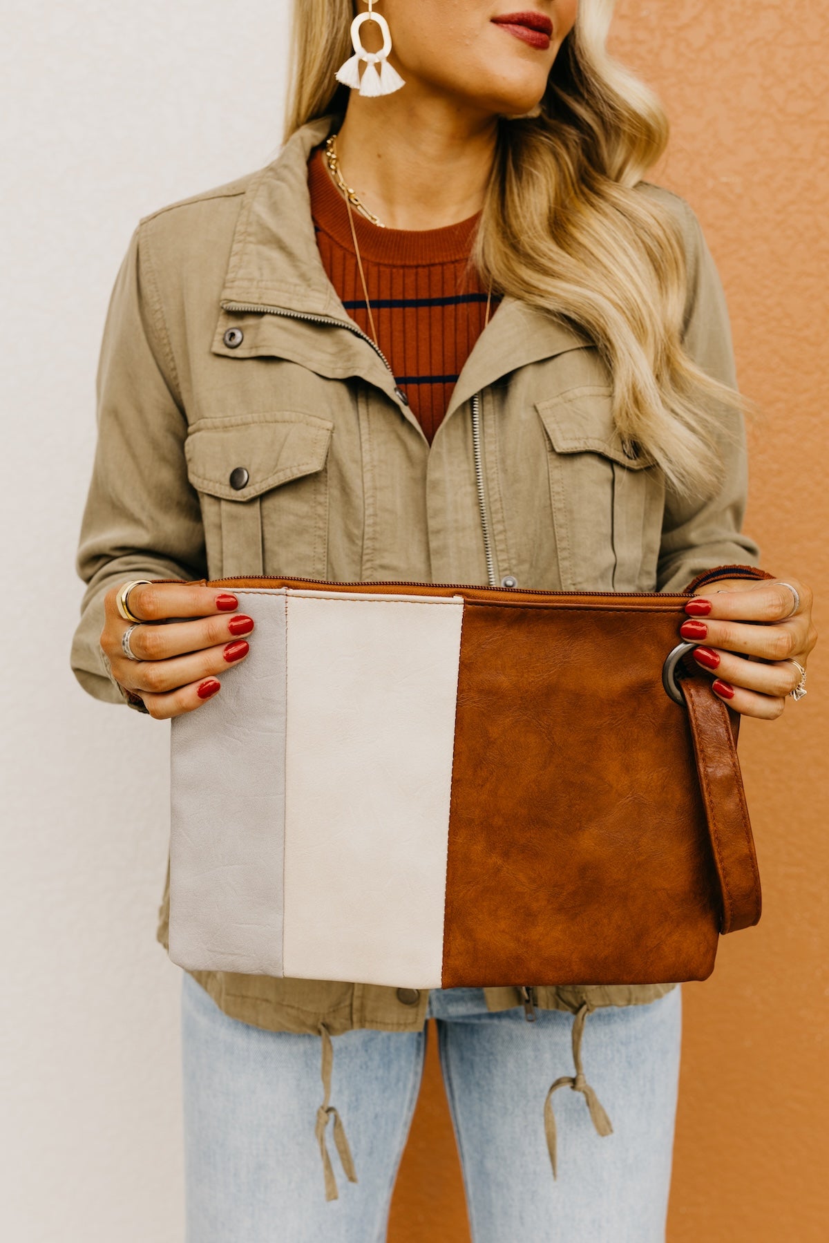 The Brielle Color Block Clutch