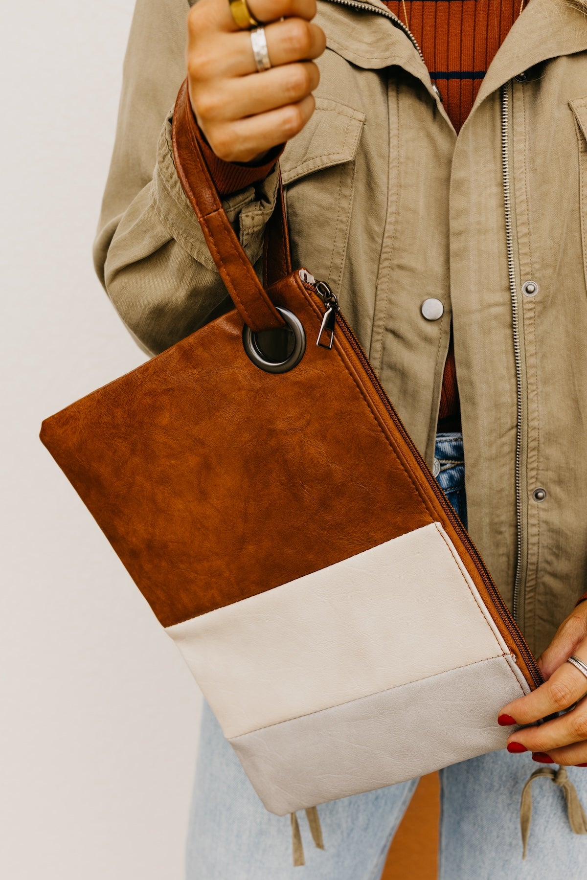 The Brielle Color Block Clutch