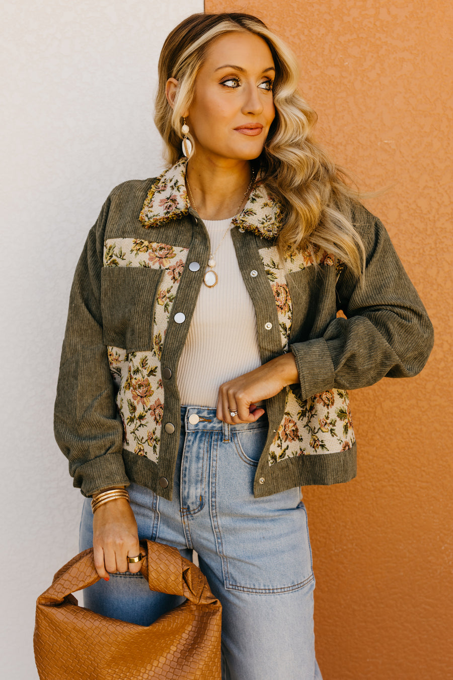 The Thalia Floral Corduroy Jacket