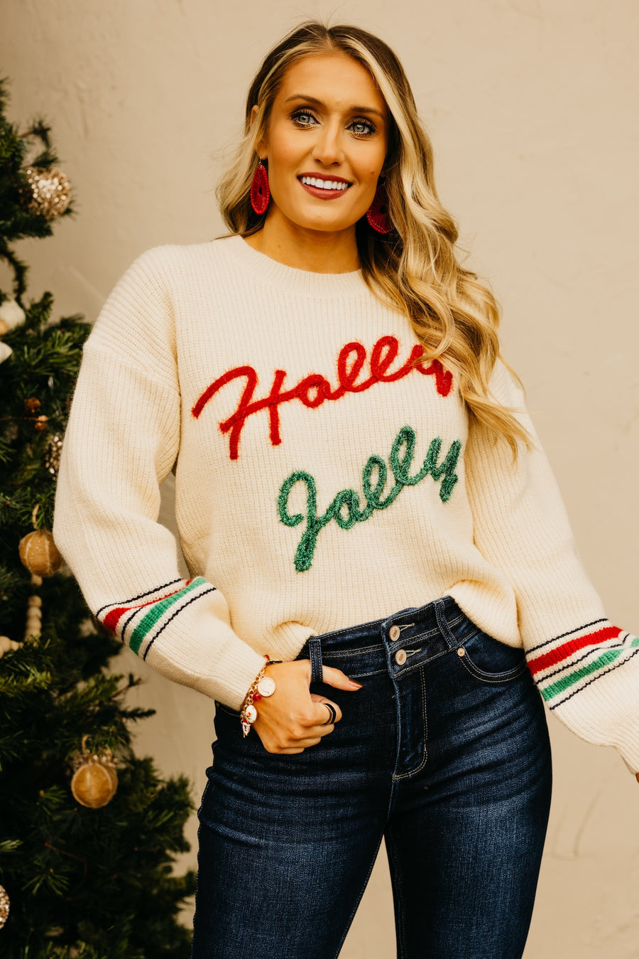 The Holly Jolly Garland Sweater