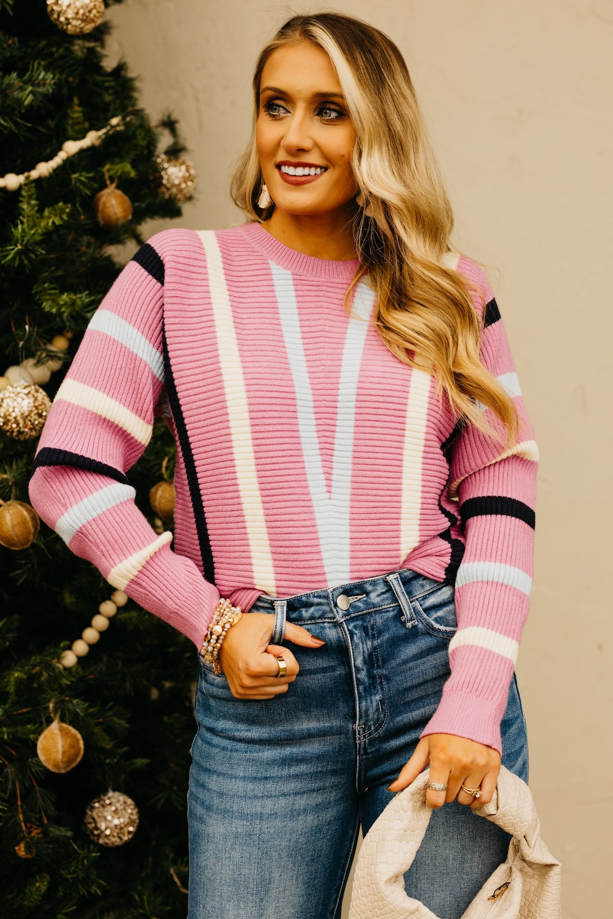 The Brooklyn Chevron Stripe Sweater