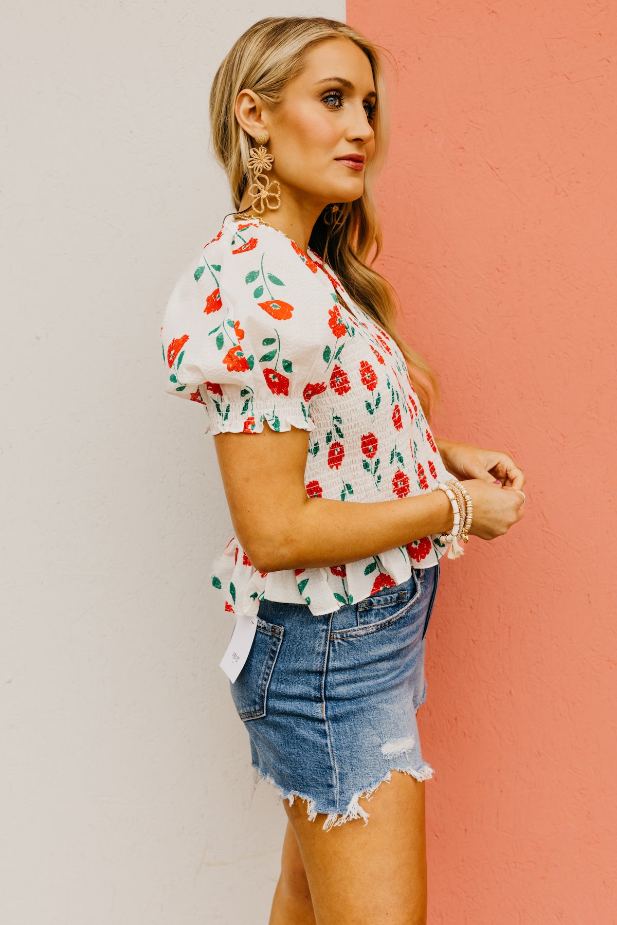 Smocked bodice top online