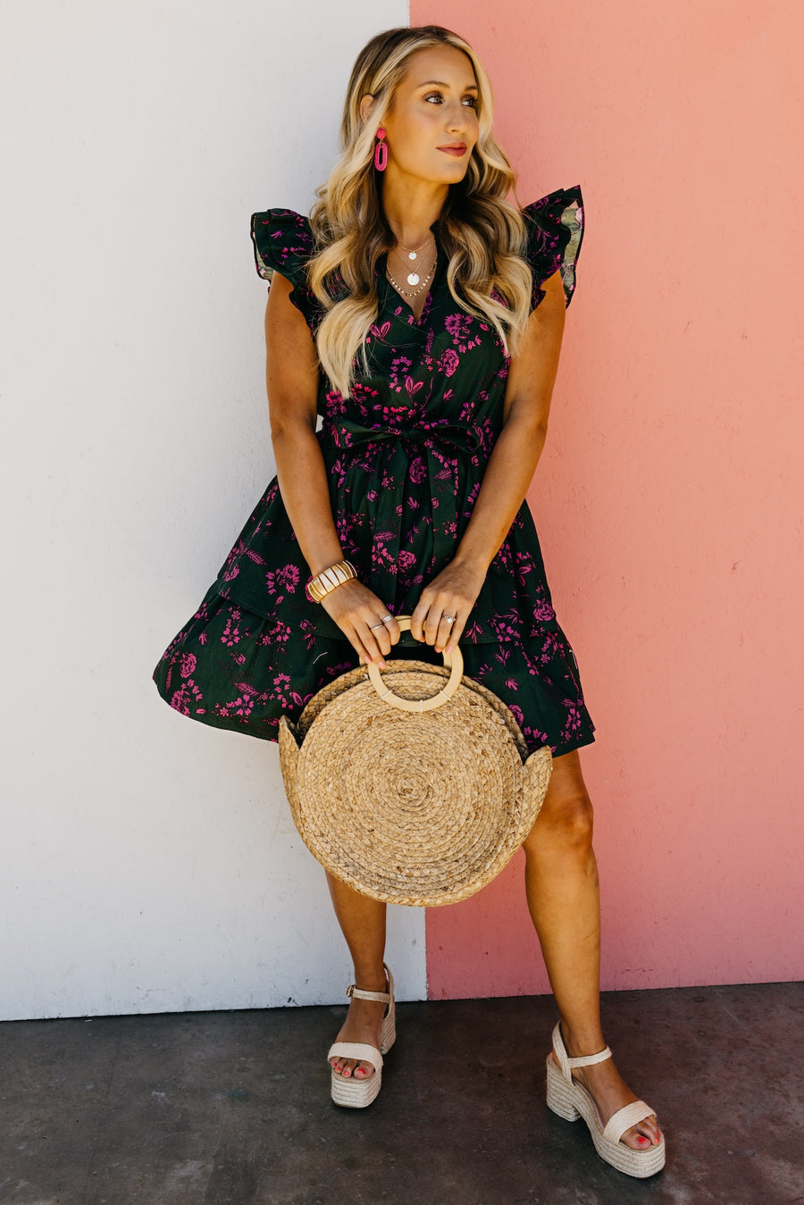 The Ryan Floral Tiered Mini Dress