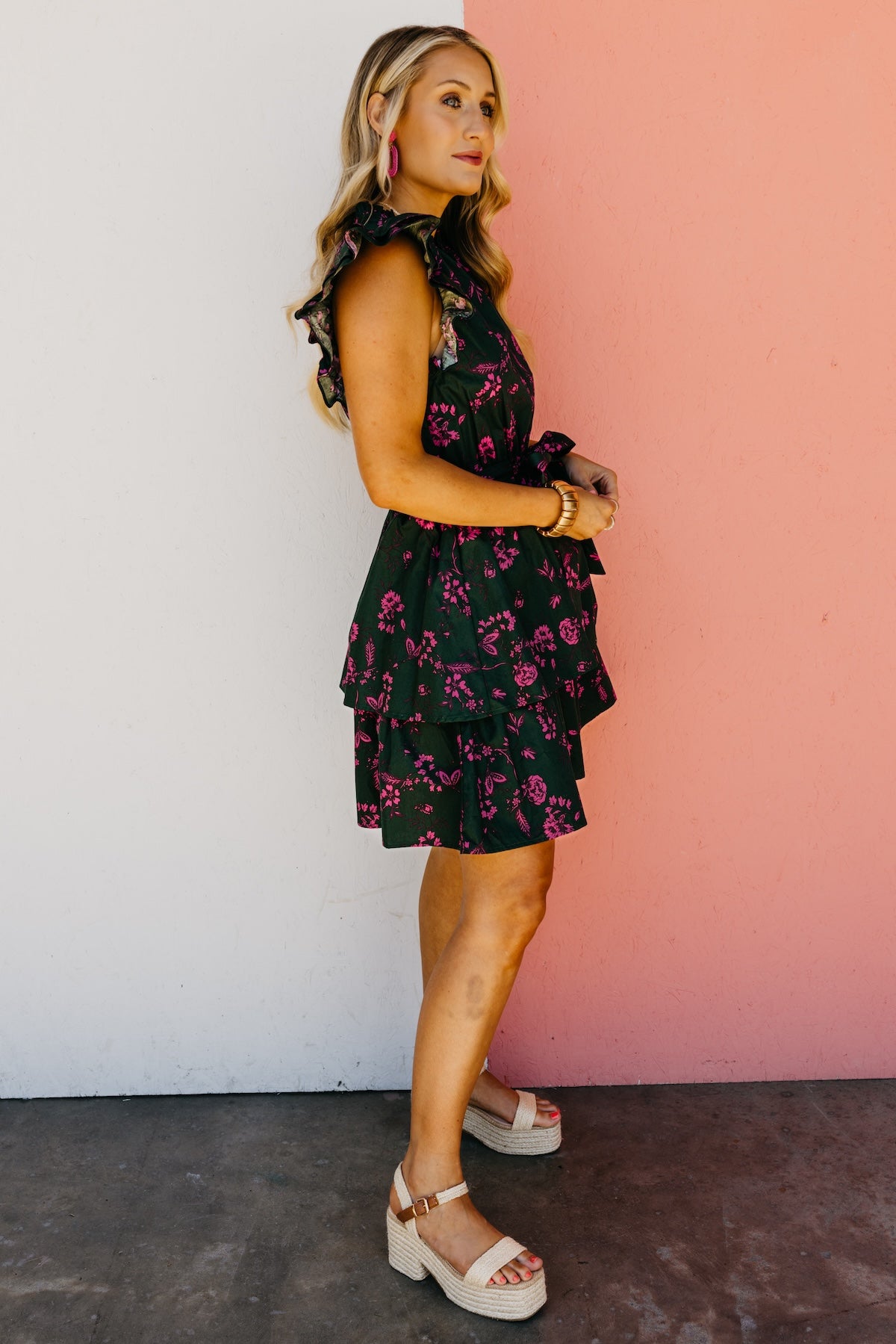 The Ryan Floral Tiered Mini Dress