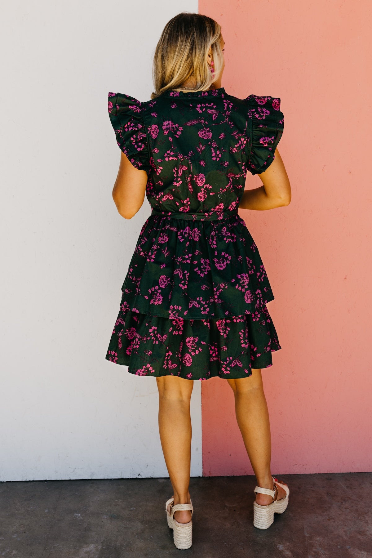 The Ryan Floral Tiered Mini Dress