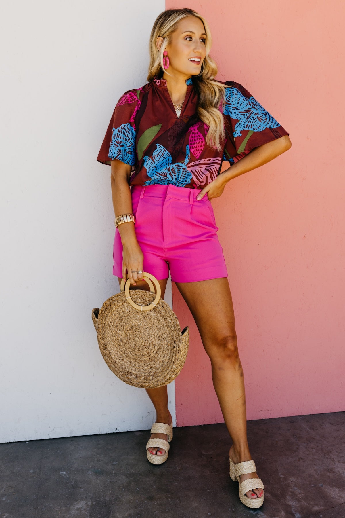 The Braylee Floral Print Blouse