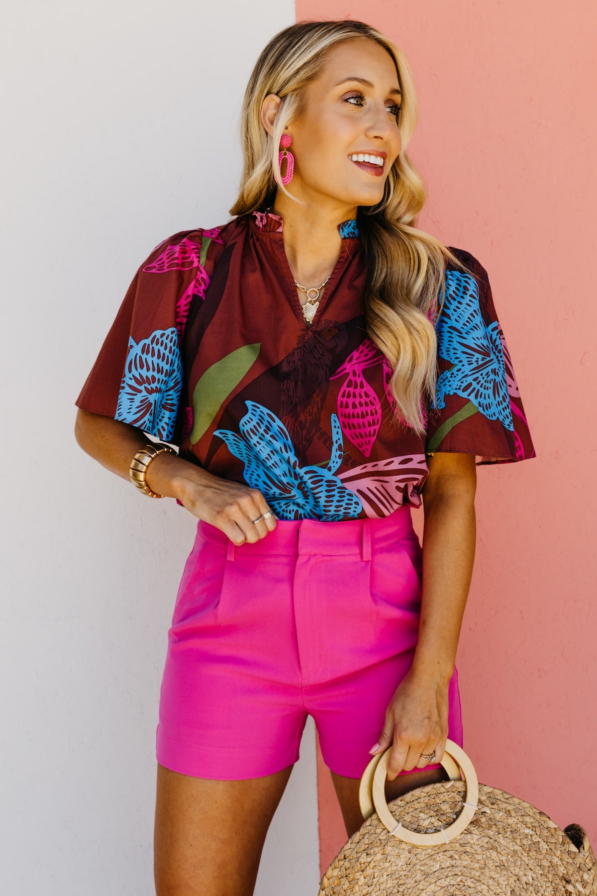 The Braylee Floral Print Blouse