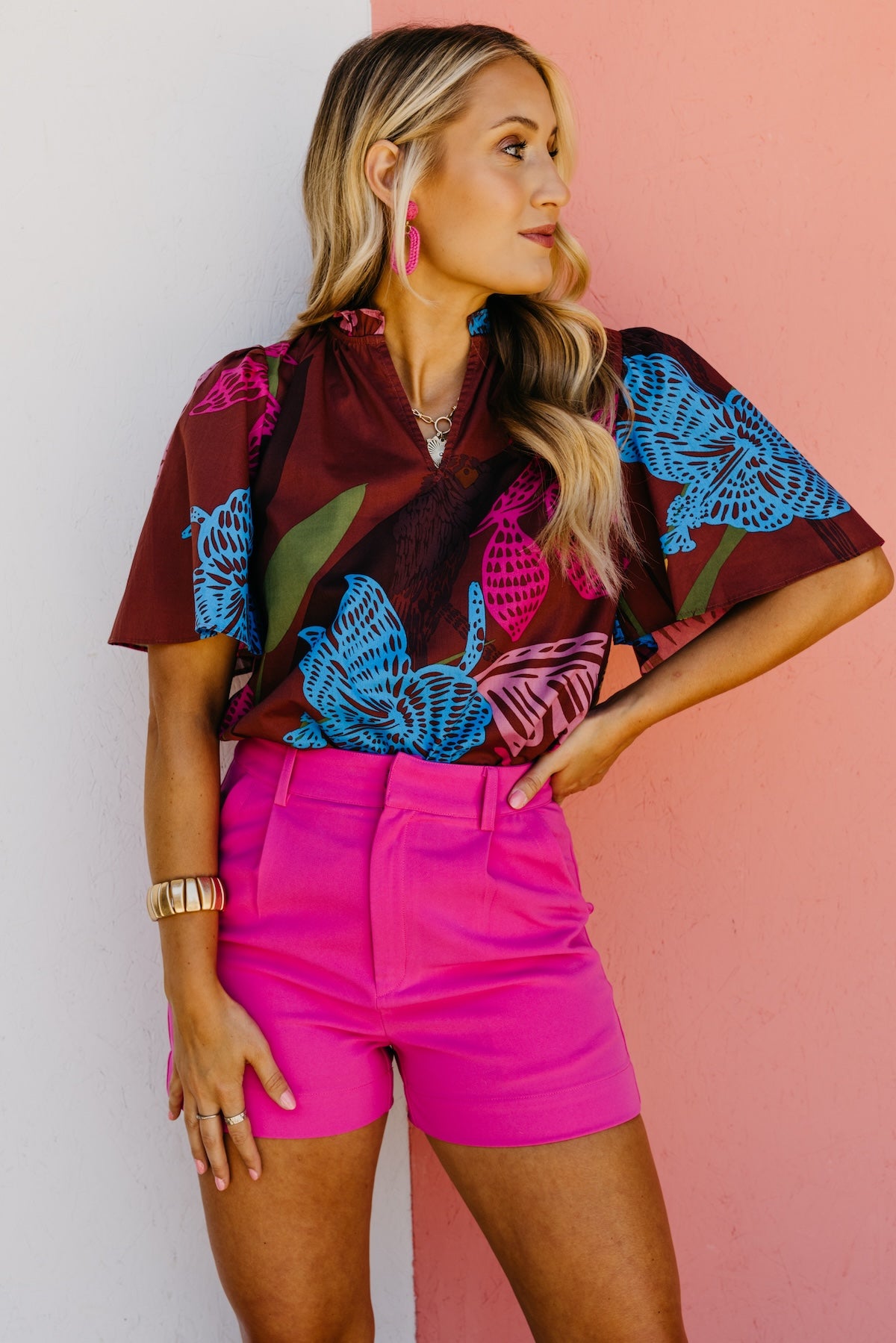 The Braylee Floral Print Blouse