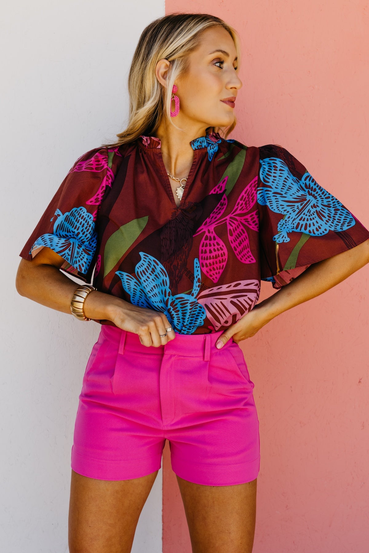 The Braylee Floral Print Blouse