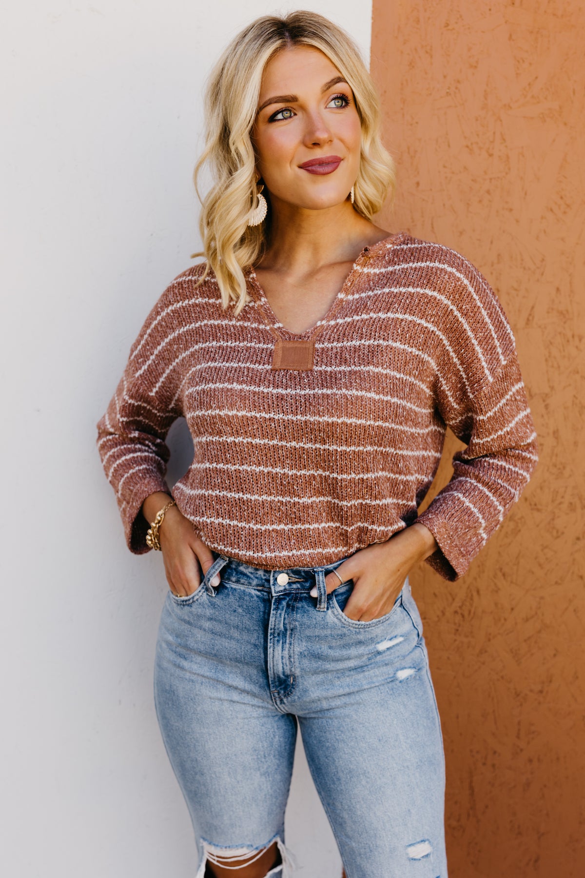 The Johanna Drop Shoulder Raglan Sweater  - FINAL SALE