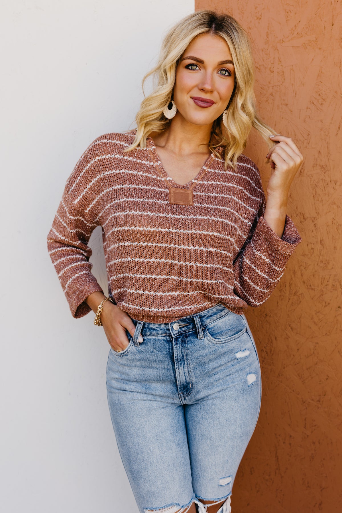 The Johanna Drop Shoulder Raglan Sweater  - FINAL SALE