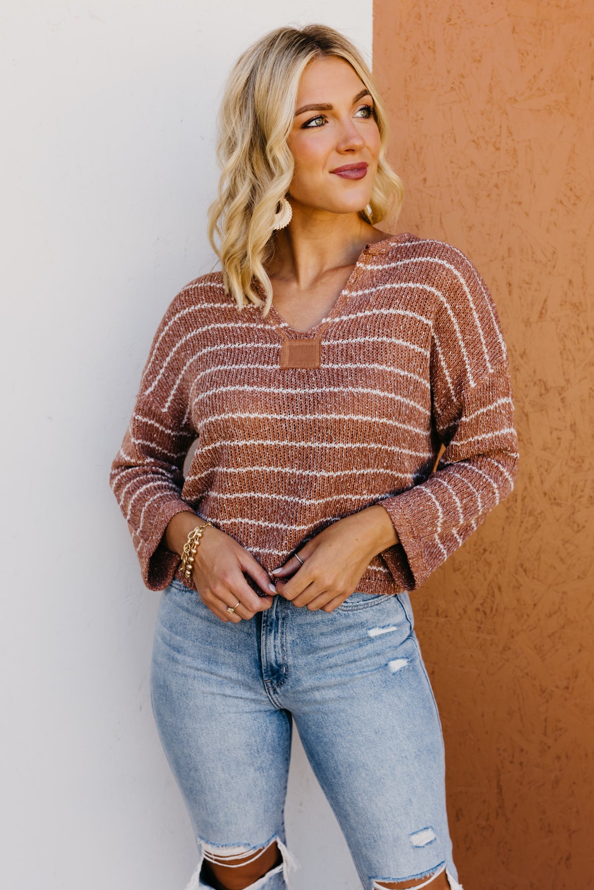 The Johanna Drop Shoulder Raglan Sweater  - FINAL SALE