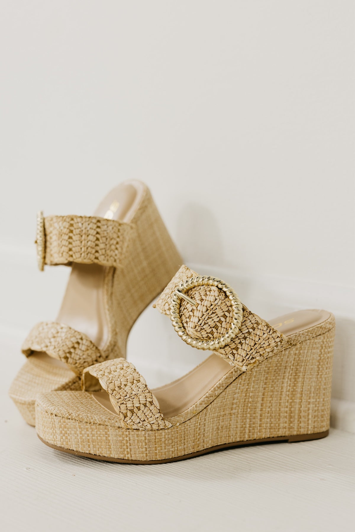 The Ilana Raffia Platform Wedge