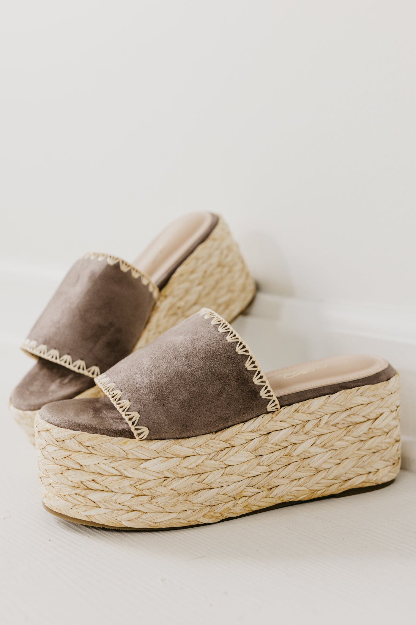 The Gemini Raffia Platform Sandal