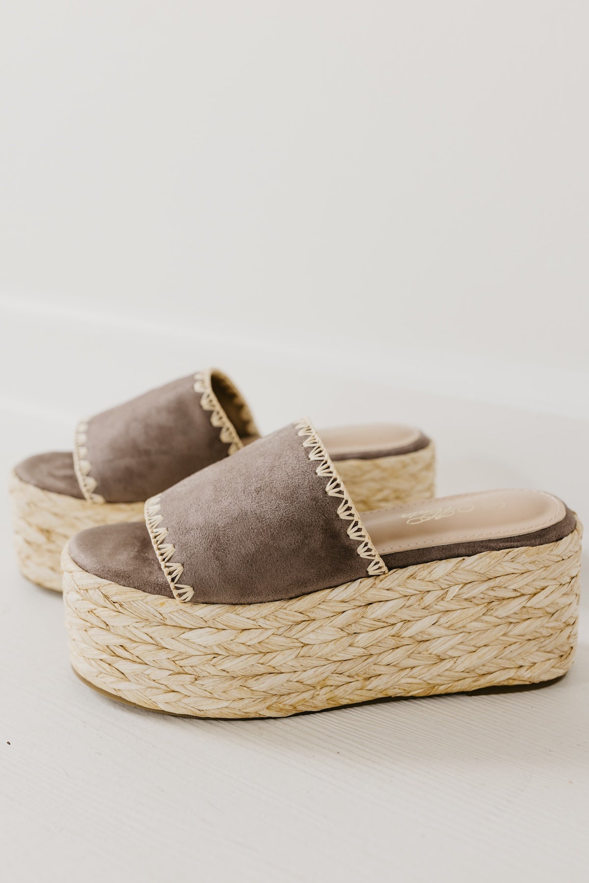 The Gemini Raffia Platform Sandal