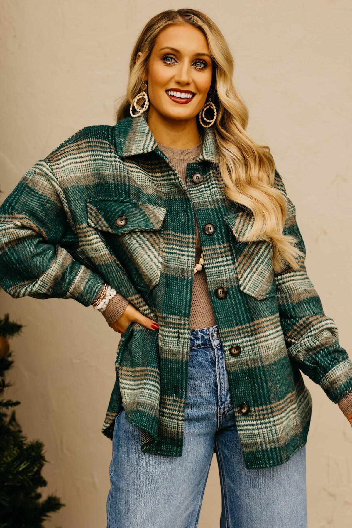 The Melodie Oversize Plaid Shacket