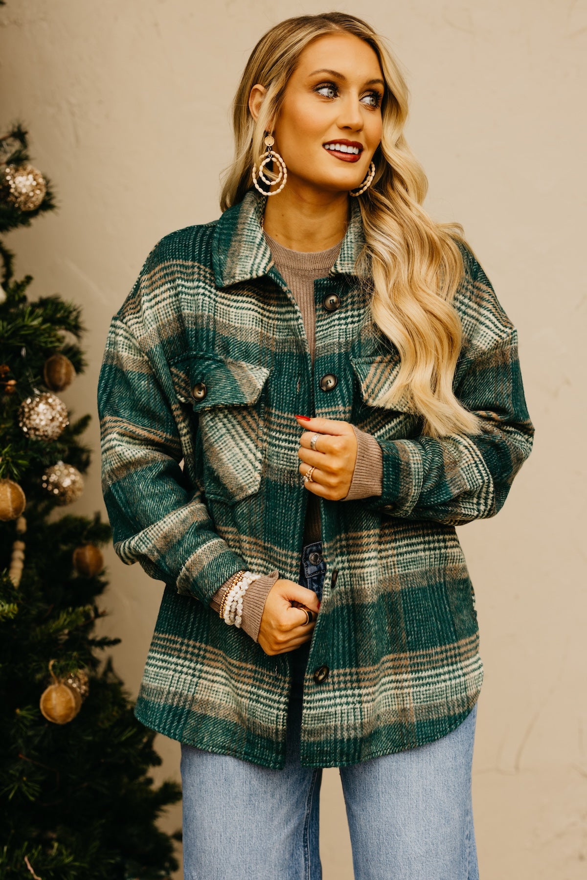 The Melodie Oversize Plaid Shacket