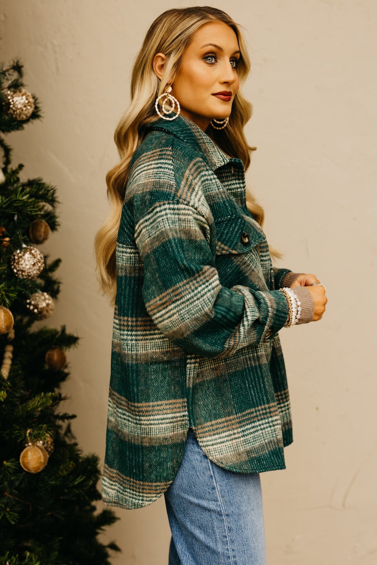 The Melodie Oversize Plaid Shacket