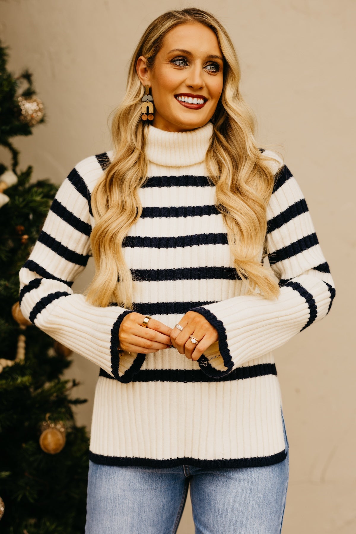 The Ernie Turtleneck Striped Sweater