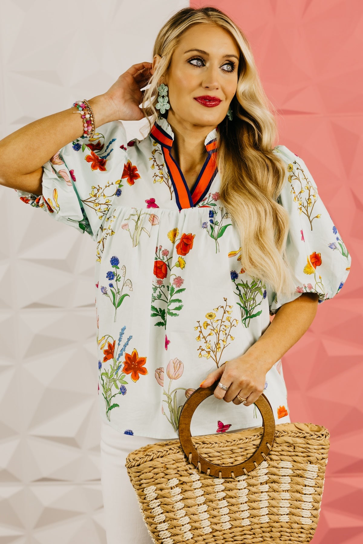 The Lauren Floral Puff Sleeve Top