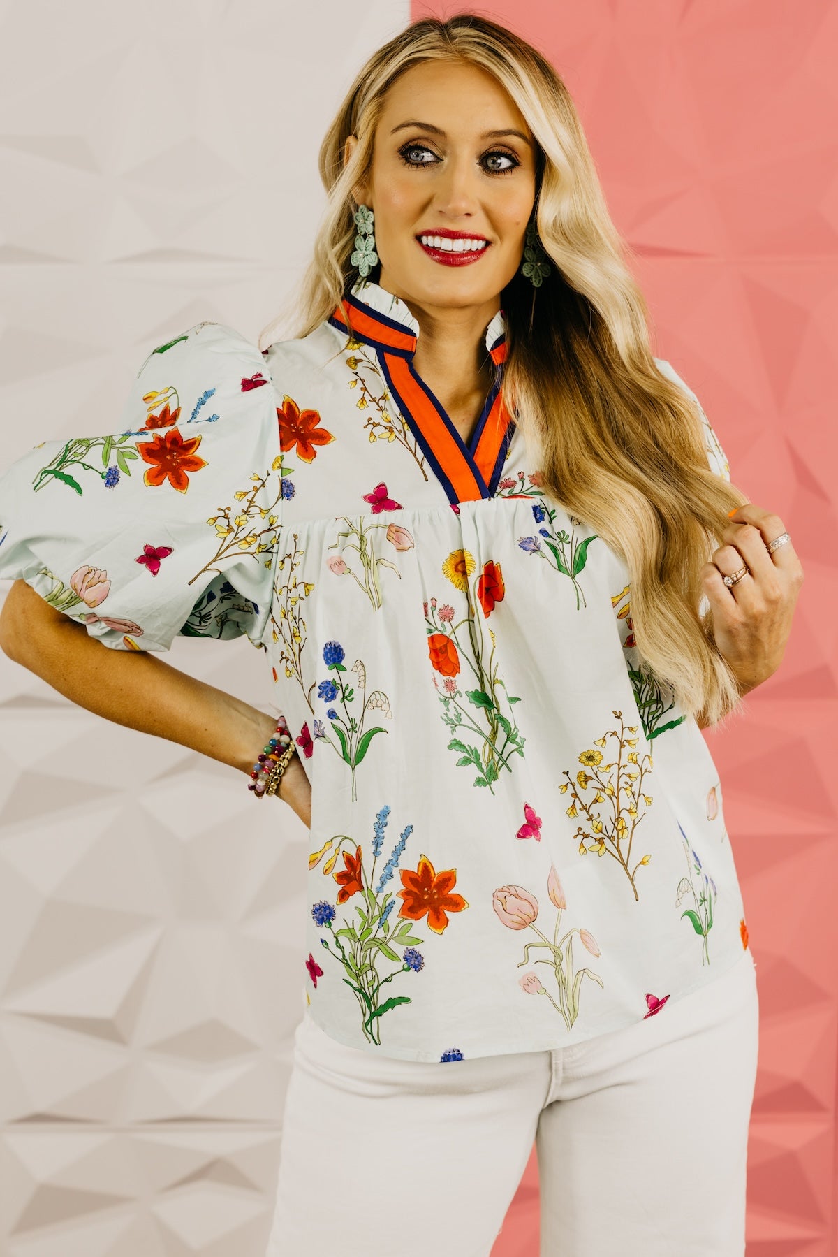 The Lauren Floral Puff Sleeve Top