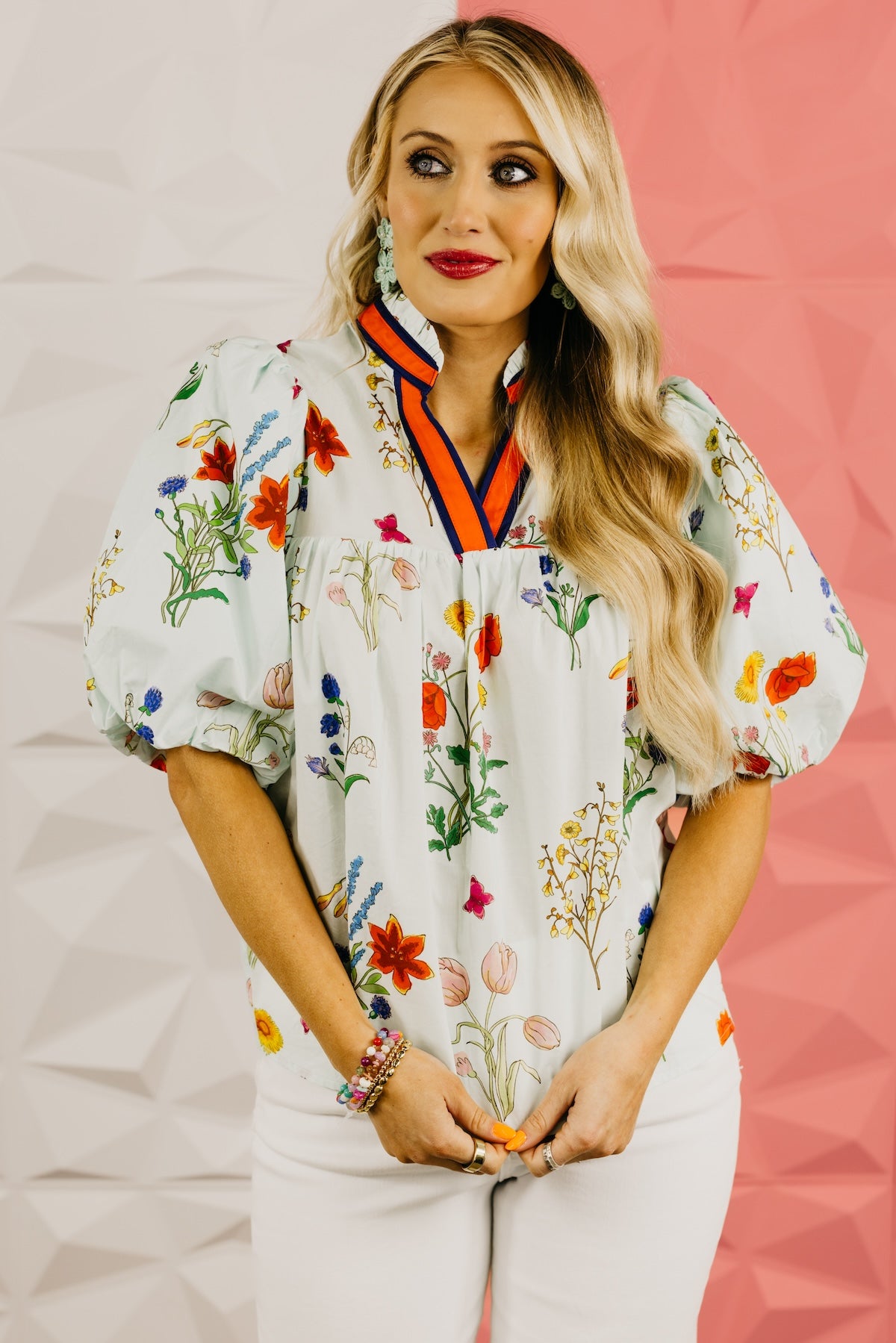 The Lauren Floral Puff Sleeve Top