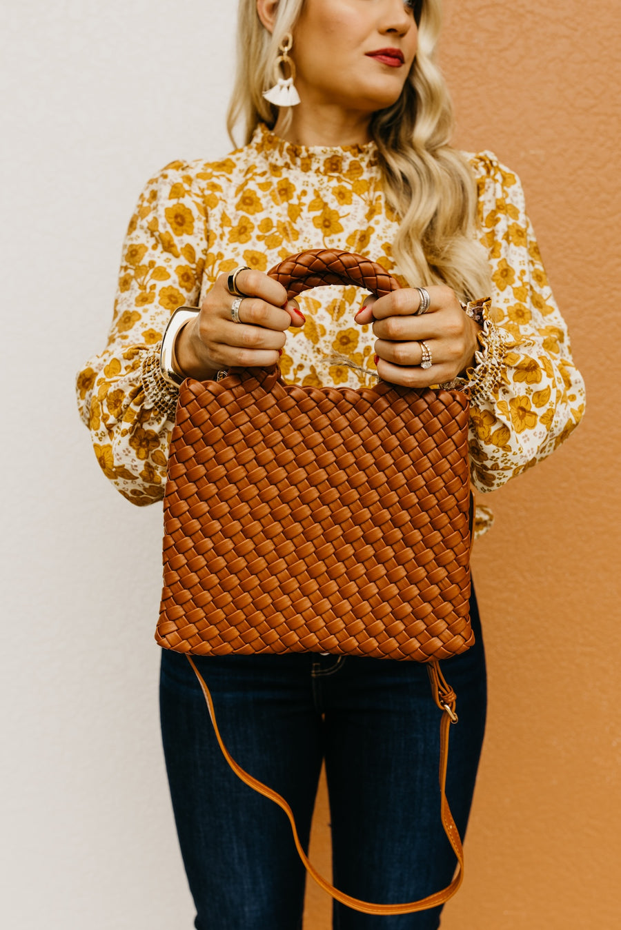 The Mansfield Woven Crossbody Handbag