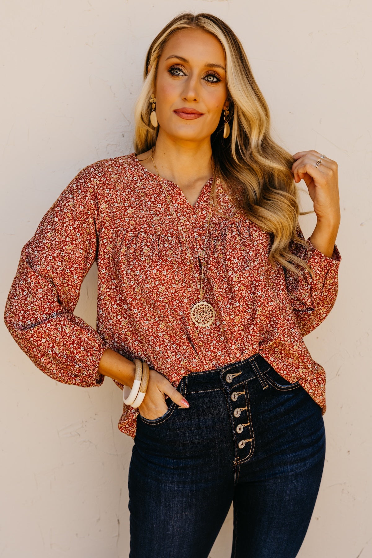 The Andrew Floral Blouse