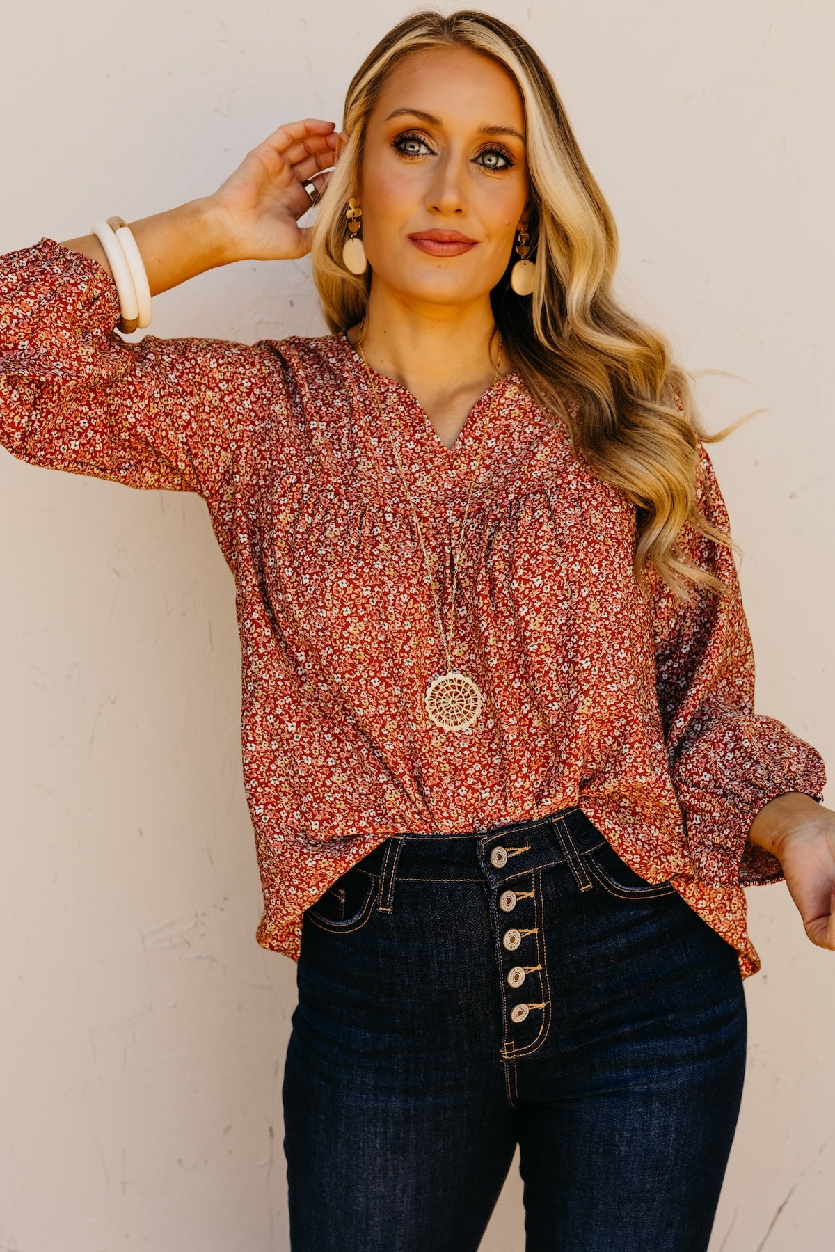 The Andrew Floral Blouse